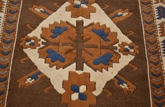 Clearance 1960’s Antique Caucasian Kazak One-of-a-kind Handmade Rug 5 Ft x 8 Ft