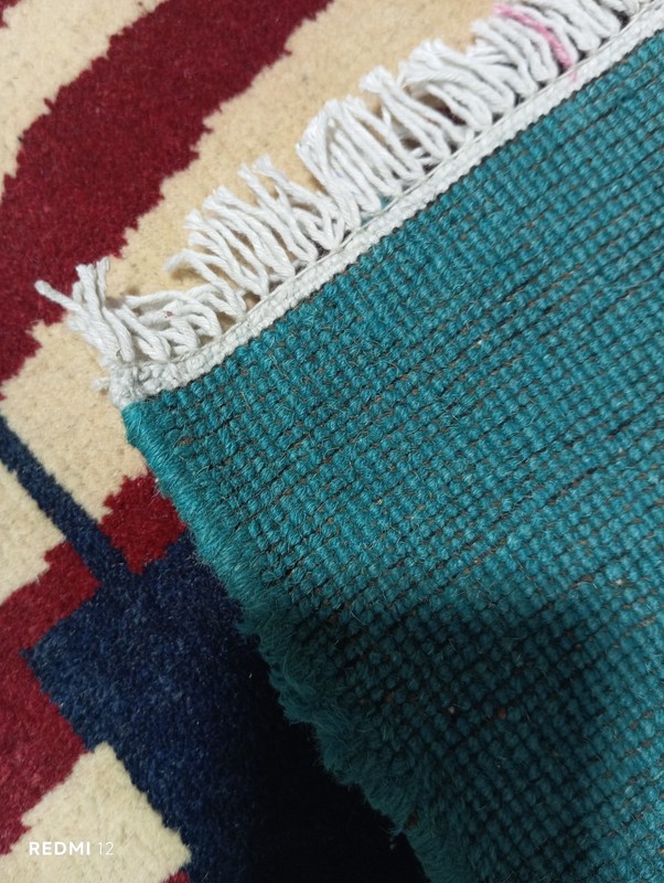 Afghan War Rug Hand-Knotted 9/11 Patriot Day New York City Skyline 3.9' x 2.8' gallery