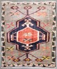 Vintage All Wool Kurdish Kars Rug Size 2'3''X2'7'' gallery