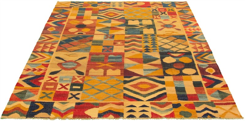 Vintage Hand Woven Area Rug 8'6" x 9'10" Traditional Wool Oriental Carpet gallery