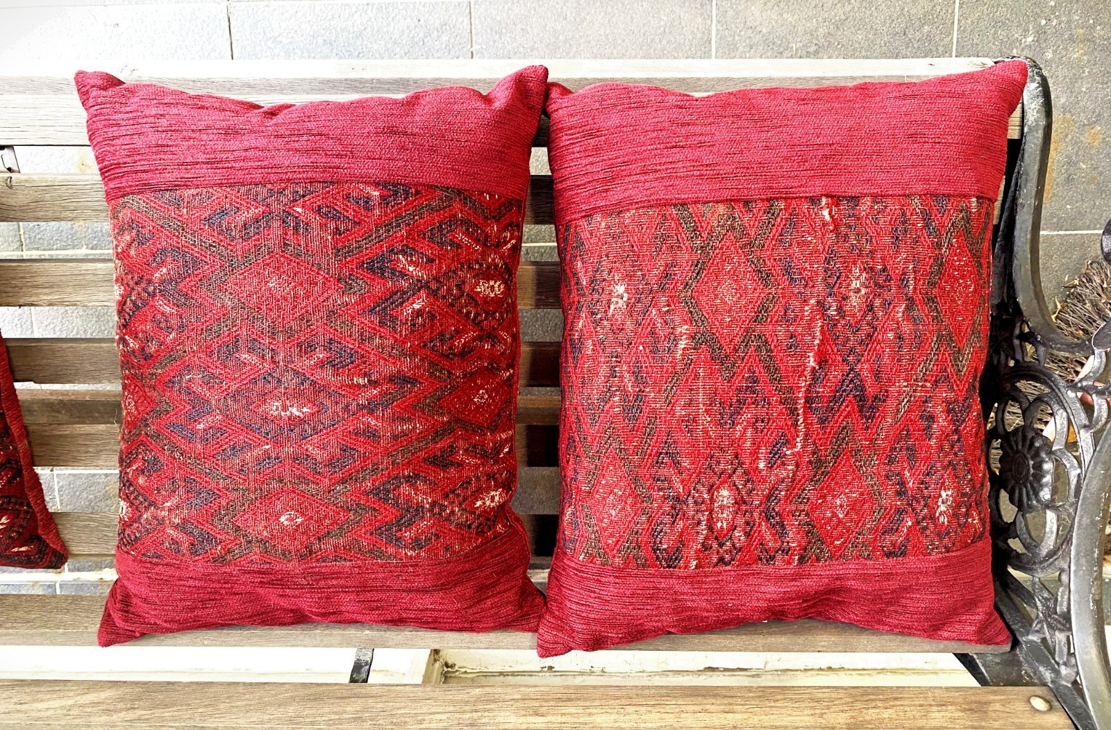 Turkman Cushions Made from Antique (1920)Tribal Turkman Kilim gallery
