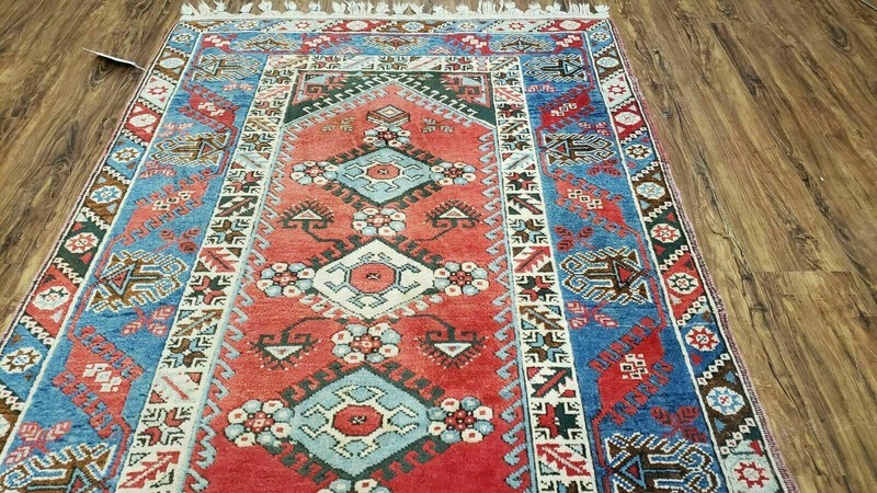 4' X 6' Handmade Turkish Super Kazak Shirvan Wool Rug Colorful gallery