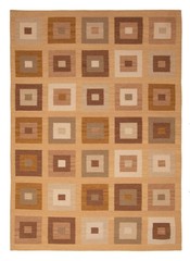 Vintage Hand Woven Area Rug 5’6″ x 8’0″ Traditional Wool Oriental Carpet