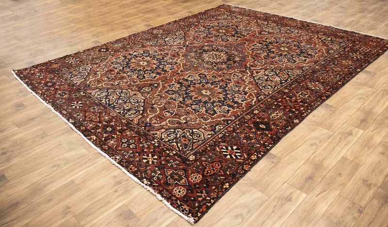 Semi-Antique Handmade Oriental Floral Rug 10x12 Ft Classic Dining Room Carpet gallery