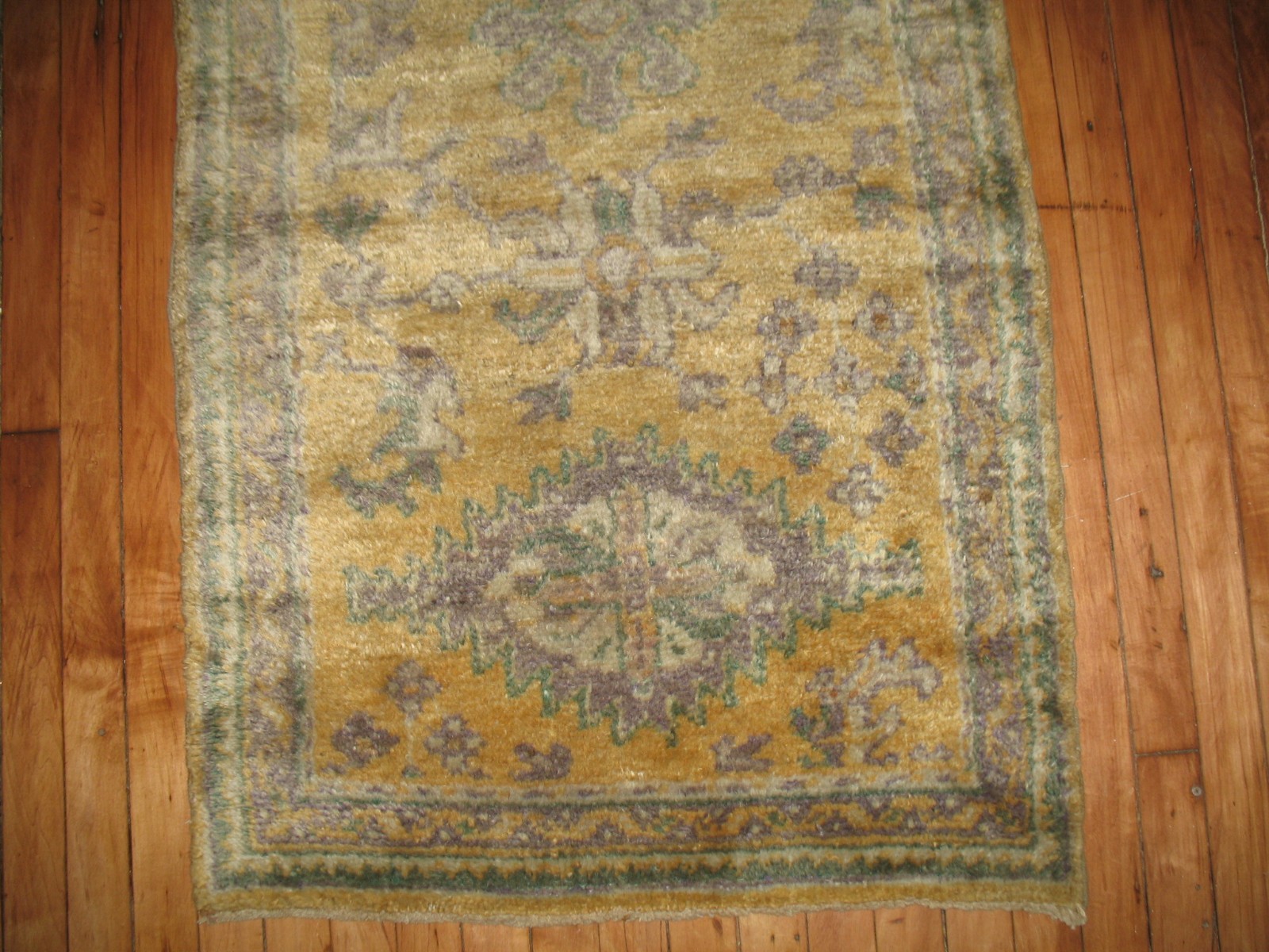 Antique Turkish Oushak Ushak Rug Runner Size 2'6''x11' gallery