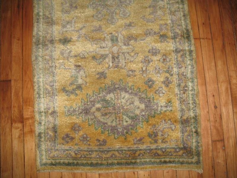 Antique Turkish Oushak Ushak Rug Runner Size 2'6''x11' gallery