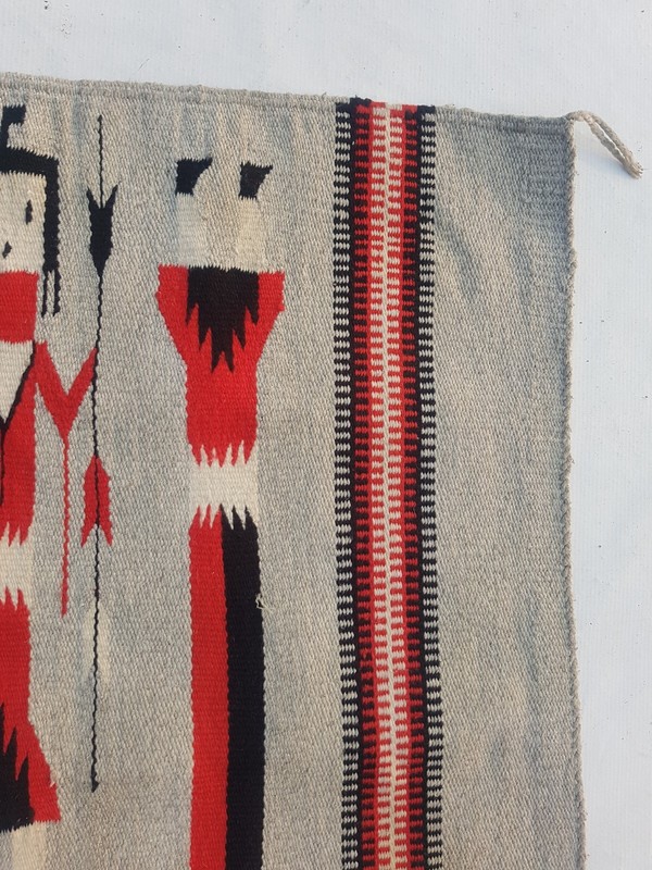 Vintage Traditional Handcrafted Navajo American Rug for Home Décor 160x74 cm gallery