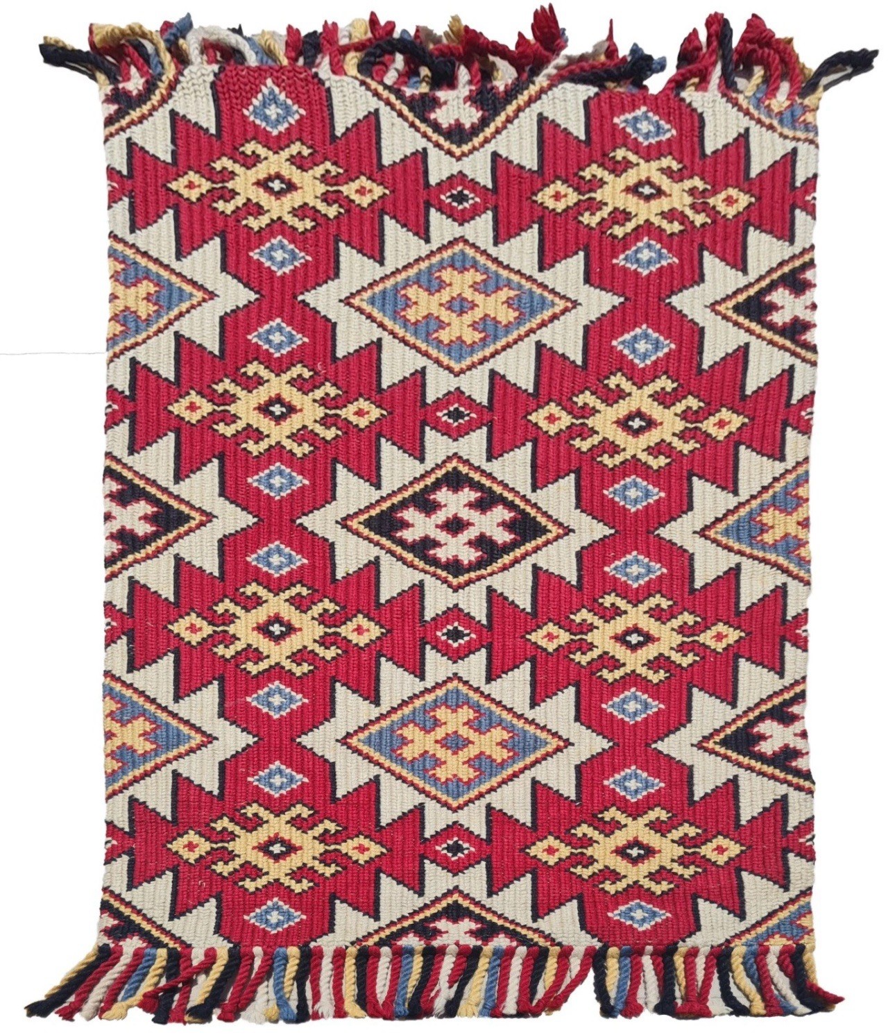 Rare Hand Knotted Vintage Flat Weave Kilim Kilm Wool Area Rug 5.3 x 2.6 Ft gallery