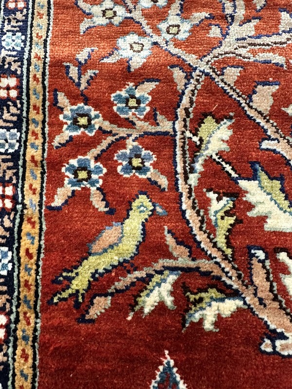 Authentic Silk On Silk Kaisary/Hereke Rug Turkish Signature 2’ 1” X 3’ 10.5” gallery