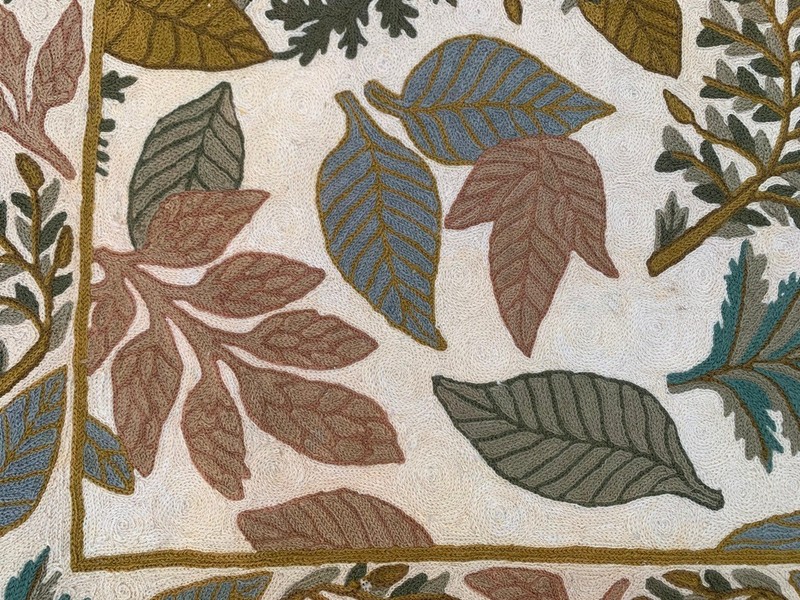 Vintage Aubusson Rug: Hand-woven Chain Stitch Carpet, Home Decor 2x4 ft gallery