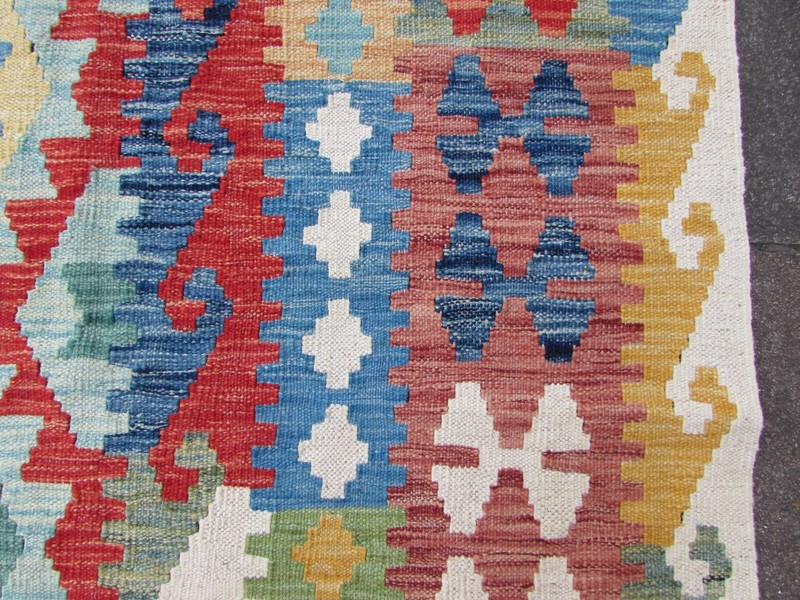 Vintage Kilim Traditional Hand Made Oriental White Wool Large Kilim 502x310cm gallery
