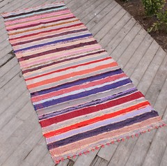 Turkish Kilim Rug 33”x79” Oriental Rag Rug Runner Kilim Colorful Hallway Rug