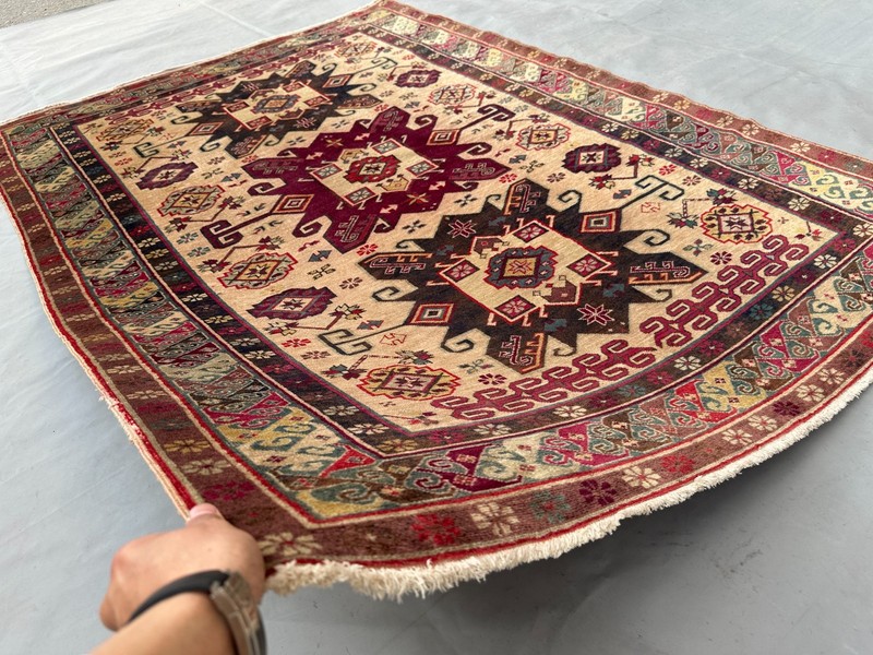 COLLECTORS' ITEM Stunning Natural Vegetable Dye Super Fine Quality Kazak Rug gallery