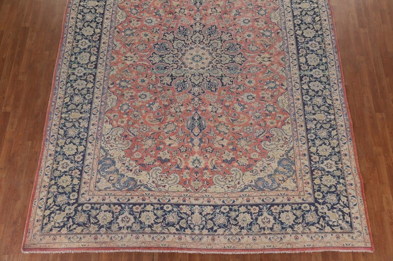 Floral Traditional Vintage Rug Hand-knotted 10x13 Wool Large Living Room Carpet gallery
