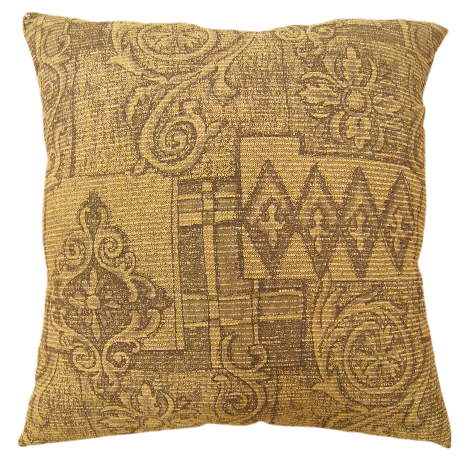 Vintage Floro-Geometric Fabric Pillow; Size 1'8” x 1'6” with FREE SHIPPING! gallery