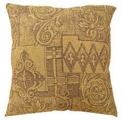 Vintage Floro-Geometric Fabric Pillow; Size 1’8” x 1’6” with FREE SHIPPING!
