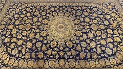 Late 1930’s Antique 9x12ft Handknotted Area Rug | Handmade Armenian Area Rug