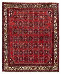 Vintage 5’0″ x 6’3″ Traditional Hand Knotted Vegetable Dye Wool Area Rug