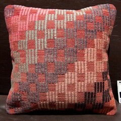 16″x16″ 40×40 Hand Woven Turkish Embroidered Rug Vintage Pillow Cover Cushion