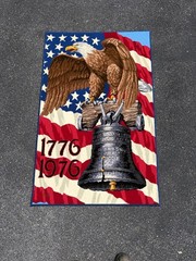 1976 American Legend Wall Rug Liberty Bell Eagle Alexander Smith