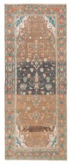 Vintage 3’9″ x 9’6″ Traditional Hand Knotted Vegetable Dye Wool Area Rug