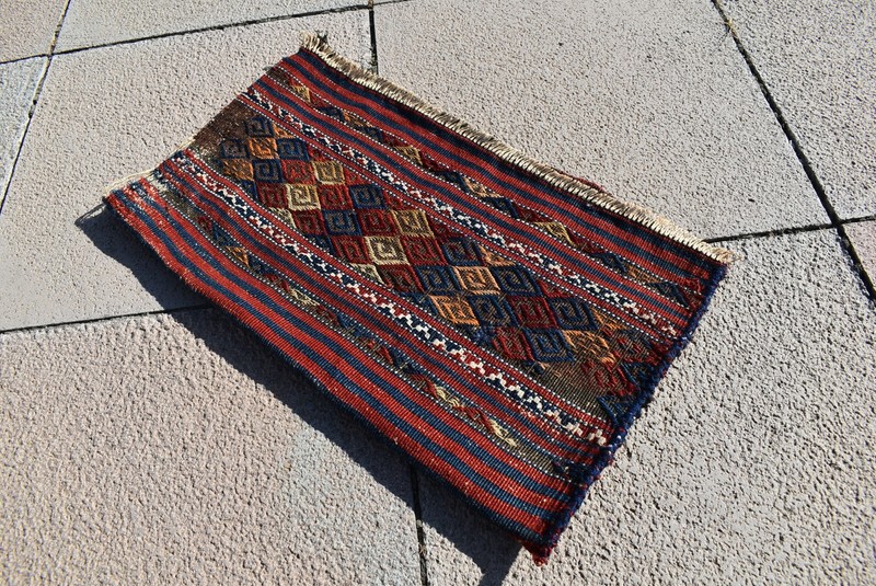 Wonderful Antique Awesome Collector's Anatolian Completely Kilim Rolling Pin Bag gallery