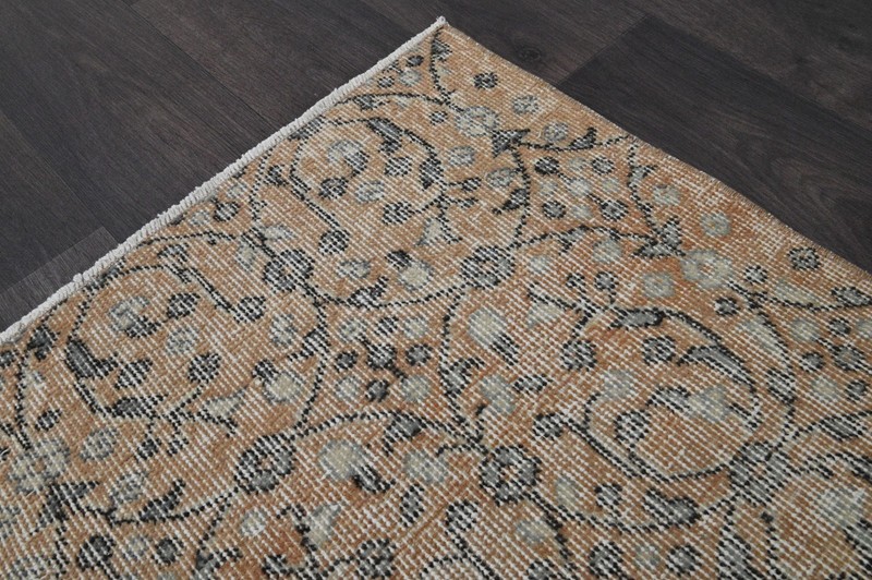 Oushak Turkish Vintage Rug 5x7 Kilim Rug Anatolian Handmade Boho Decor ORANGE gallery