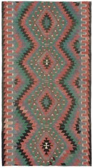 Vintage Hand Woven Area Rug 5’2″ x 9’8″ Traditional Wool Oriental Carpet