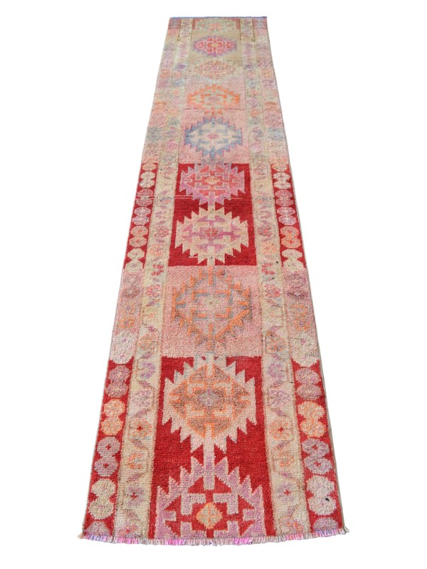 Turkish Rug Runner, HandMade Rug, Tribal Rug Ethnic Rug 3 x 12 ft Kitchen Runner gallery