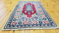 Beautiful Vintage 1940-1950’s Wool Pile, Vegy Dye,Tribal Rug 1’11”x 3’4”