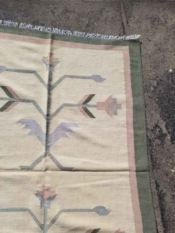 Vintage Traditional Handmade Beautiful Turkish Kilim Floor Rug Carpet 166x112 cm gallery