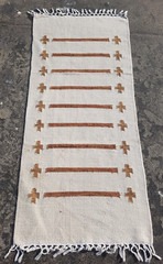 Vintage Traditional Handmade Beautiful Swedish Kilim Floor Rug Carpet 143×55 cm