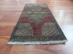 Small rug 2×3, Mini turkish rug, Door mat rug, geometric rug antique bath rug dd