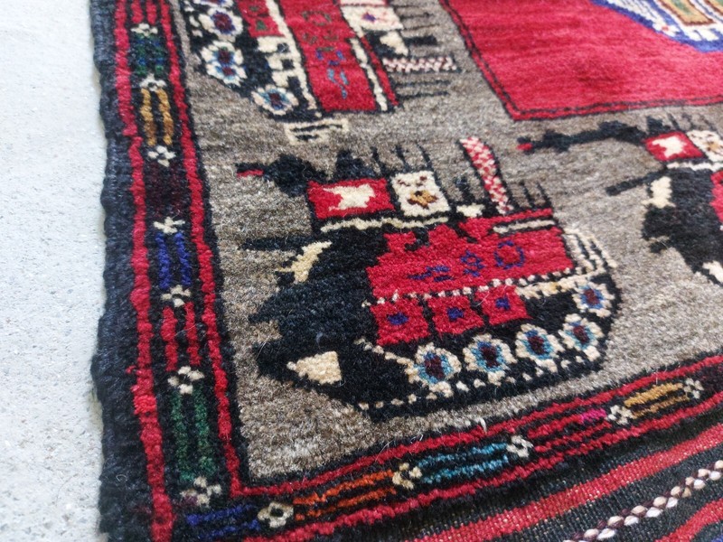 6'x4' Ft Gorgeous Afghan War Art Vintage Wool rug best tribal rug oriental rug gallery