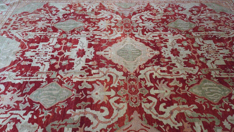 11'5" x 16' Excellent Herizz Hand Knotted Wool India Large Oriental Rug gallery