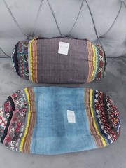 Antique Silk Pillow Rug, Rare Super Decor and Use Pillow Rug, Handmade Silk Rug