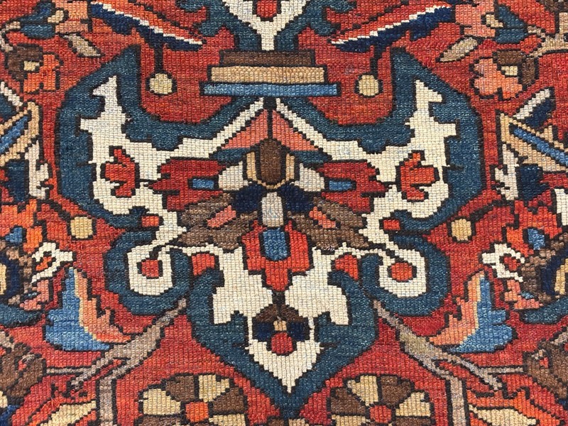 11x16 Vintage Bakhtiari Oriental Handwoven Wool Rug Antique Knotted Tribal Rust gallery