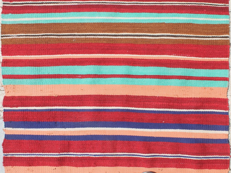 Turkish Kilim 32''x78'' Oriental Runner Corridor Stairs Striped Hallway Rug gallery