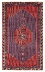 Vintage Hand-Knotted Area Rug 3’9″ x 6’5″ Traditional Oriental Wool Carpet