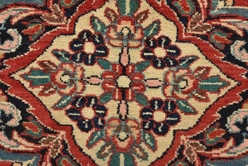 Vintage Oriental Rug 5'4'' x 7'9'' Red Wool Traditional Hand-Knotted Carpet gallery