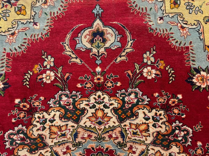 COLORFUL ANTIQUE RUG 8x11 handmade oriental HAND-KNOTTED VINTAGE geometric 8x10 gallery