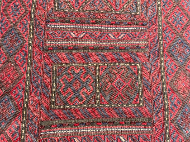 2'5 x 9'4 ft Vintage Afghan Baluchi Flat Weave Runner Rug Handmade Tribal Carpet gallery