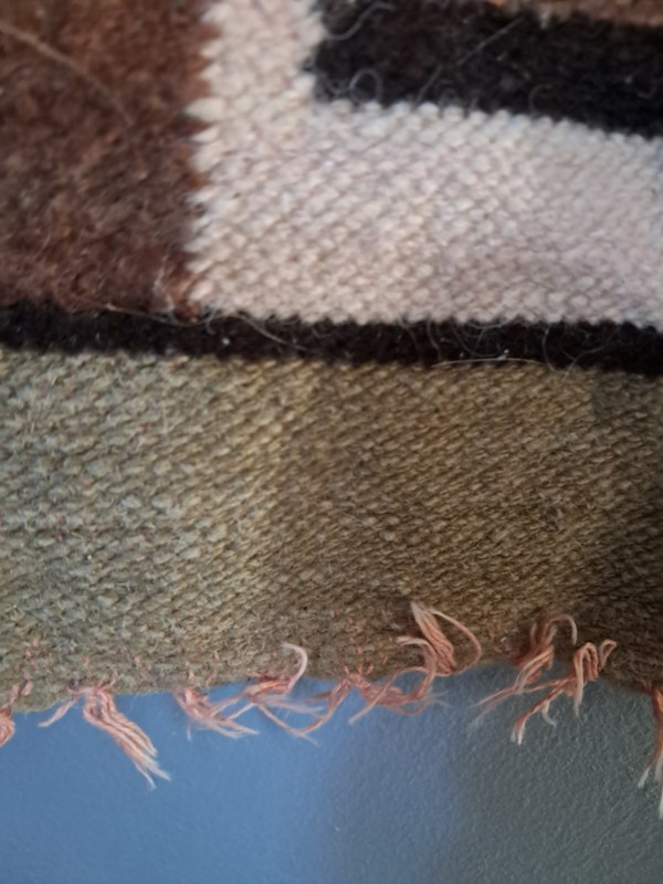 Kilim Vintage Traditional Hand Made kilim rug cream beigh pink brown 85x47cm gallery