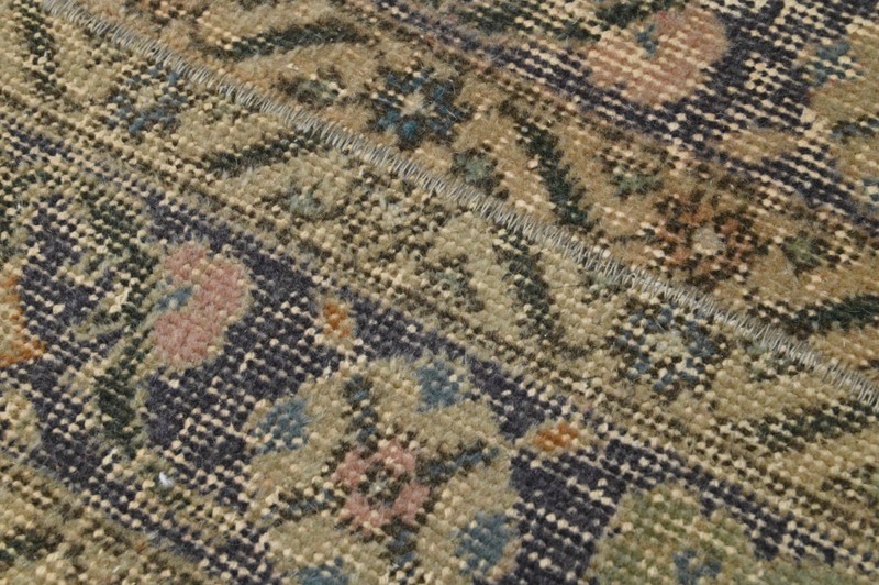 Vintage Turkish Runner Rug 2x11ft Wool Anatolian Handmade Hallway Oushak BEIGE gallery