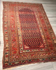 Antique Kurdi Rug hand-woven Oriental wool carpet 6′ 11 “X 4′ 9.5”