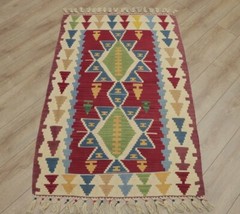 Cappadocia Ethnic Handwoven Carpet Anatolian Traditional Kilim Foyer Rug 3×4 ft
