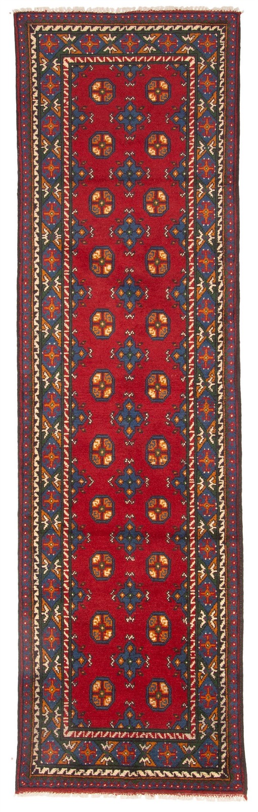 2'8" x 9'3" Vintage Hand-knotted Runner Rug Traditional Oriental Wool Carpet gallery