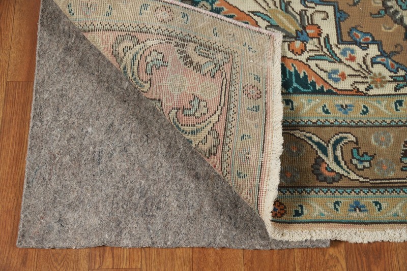 Traditional Over-Dyed Brown Rug 5x6 Ft Handmade Oriental Medallion Wool Carpet gallery