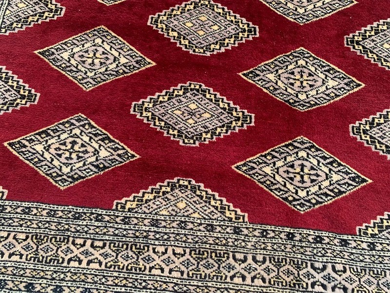 Vintage Afghan Rug, Jaldar Bokhara Rug, Traditional Area Carpet (6x9 ft.) gallery