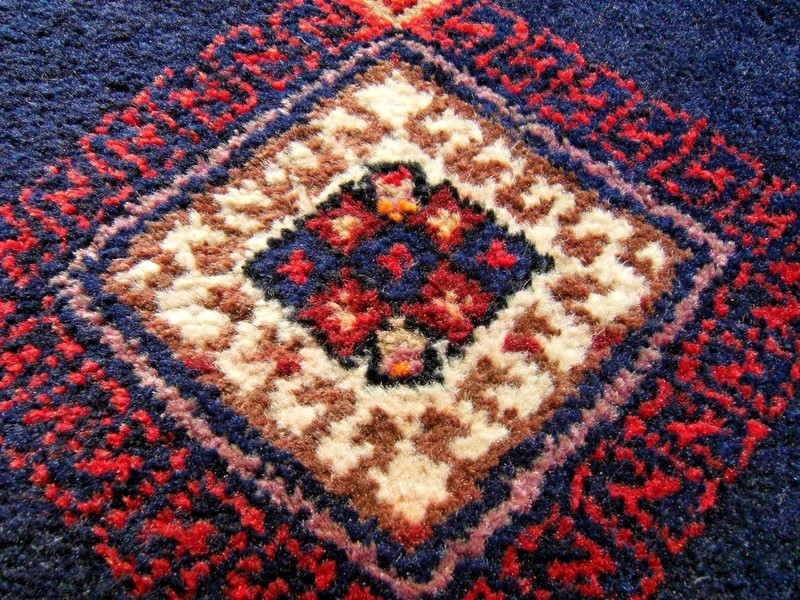Fabulous Antique Rug Rare Awesome Design Caucasian Collectors Item Bag Face Rug gallery
